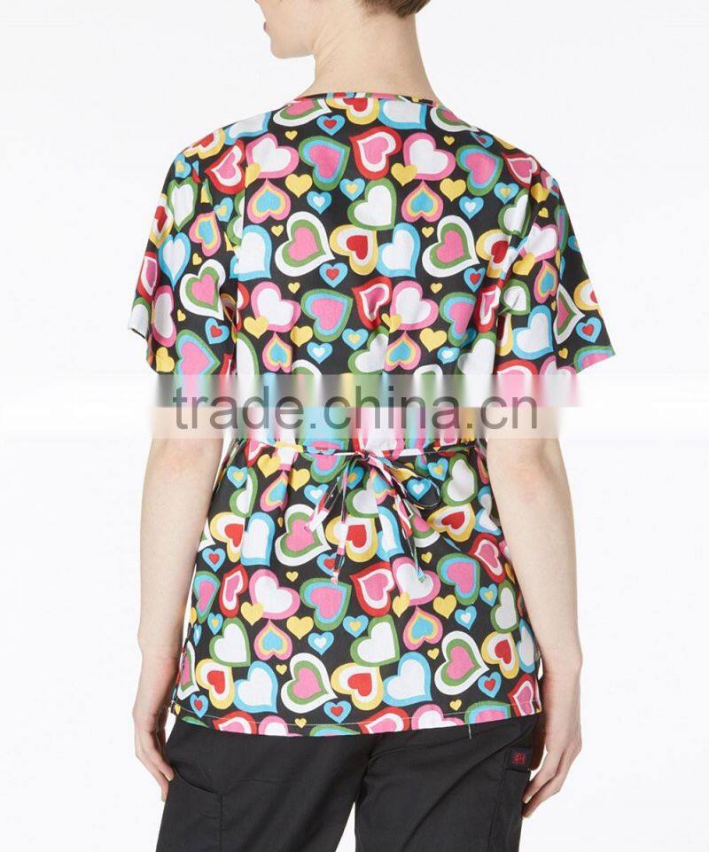 New style wholesale custom nurse uniform medical scrub Top hospital fashionable nurse uniform designs