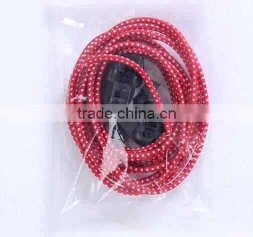 new arrival polyester red polka dot sport shoelace for men