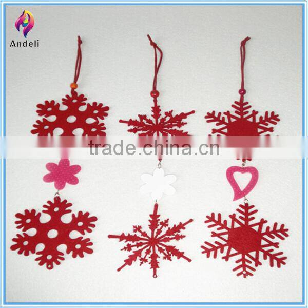 Hot Sale felt glass snowflake ornaments
