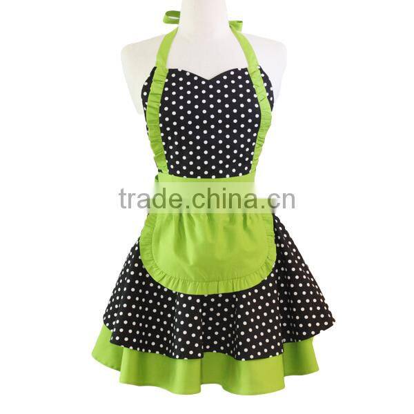 Fancy Bib Type and cotton Material fancy kitchen adult apron kitchen apron women Apron
