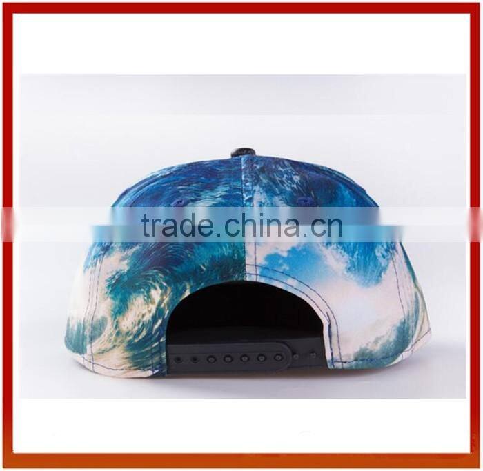 Top Quality 3D Printed Customize Snapback Hats/Printed Hip Hop Snapback Caps