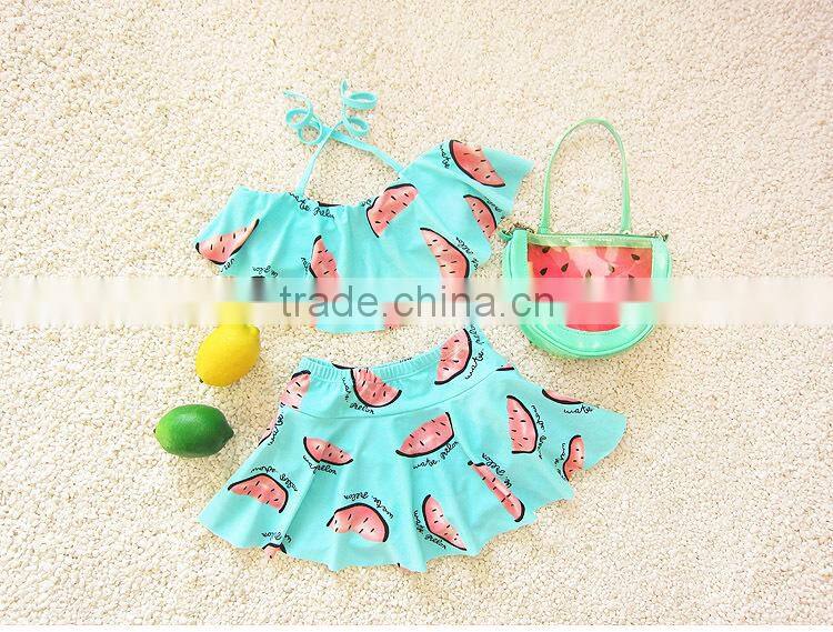 Lovely girl super bikini swimwear beautiful little children girl bikini swimwear