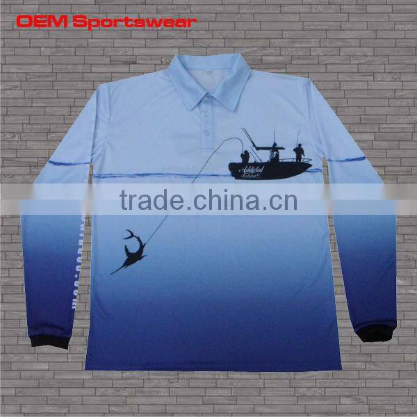 High quality Wholesale Sublimation Fishing Shirt