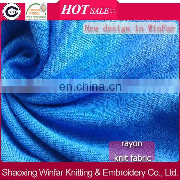 Winfar Wholesale china100% rayon knitted fabric for lady clothes