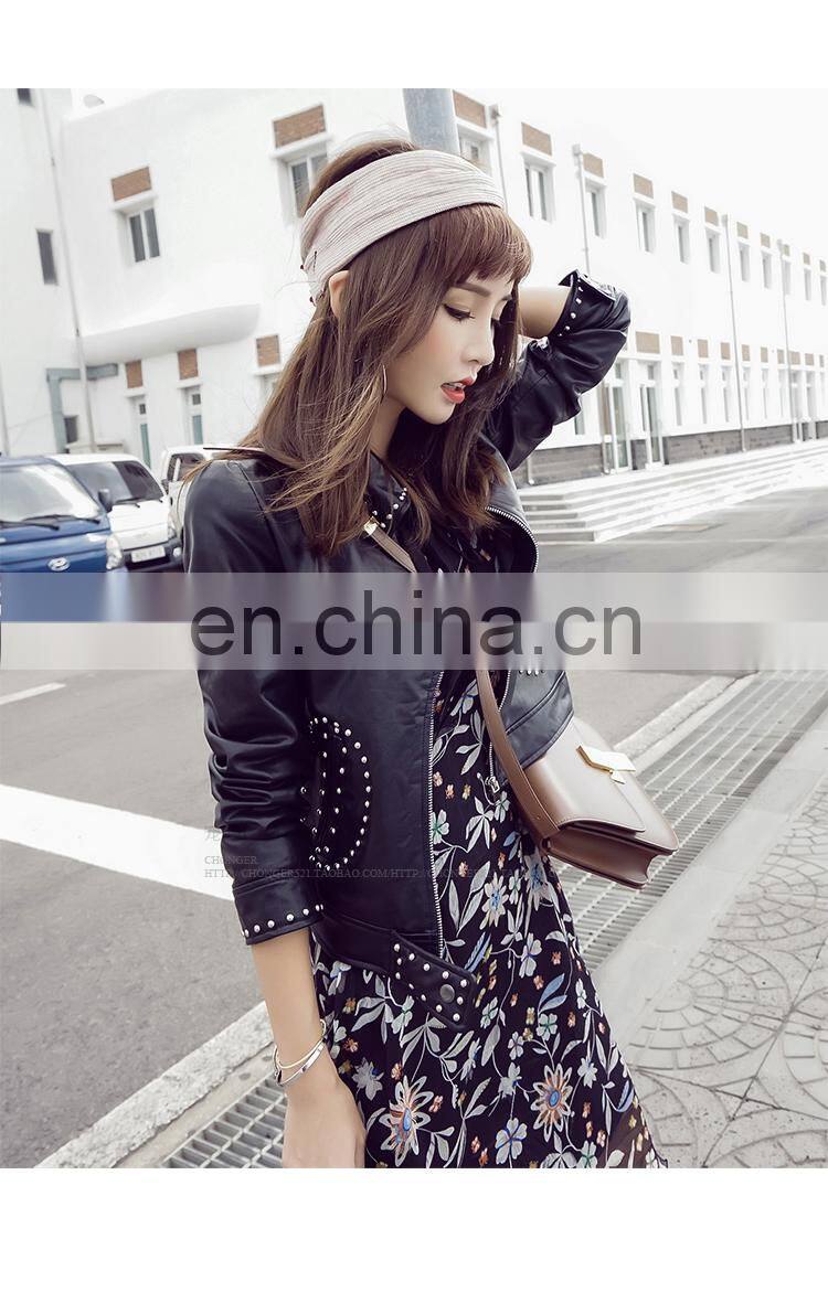 Top Quality Women Spring Real Leather Sheepskin Coat