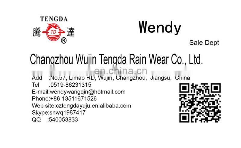 extra large ripstop polyester and PVC long raincoat in blue