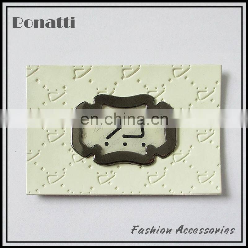 New personalized leather labels custom high quality patches for fashion jeans