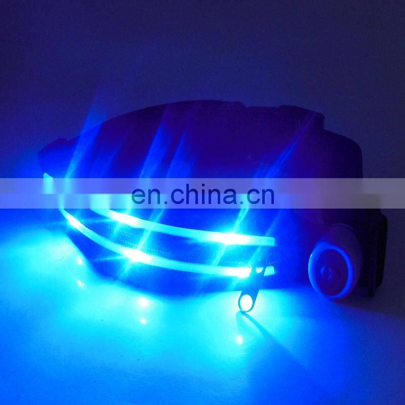 LED belt with POUCH for sport led belt waist pouchbelt wallet pouch