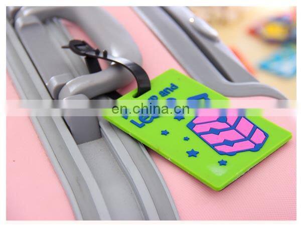 High Quality personalized bright color leather Luggage Tag