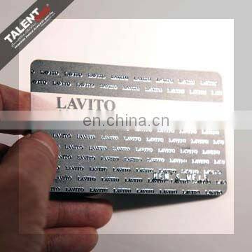 wholesale custom stamped gold plastic invitation pvc card
