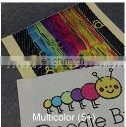 clothing label maker garment labels Silver metallic woven label