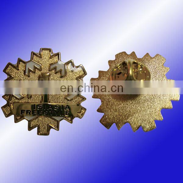 custom ribbon cross lapel pin with cloisonne