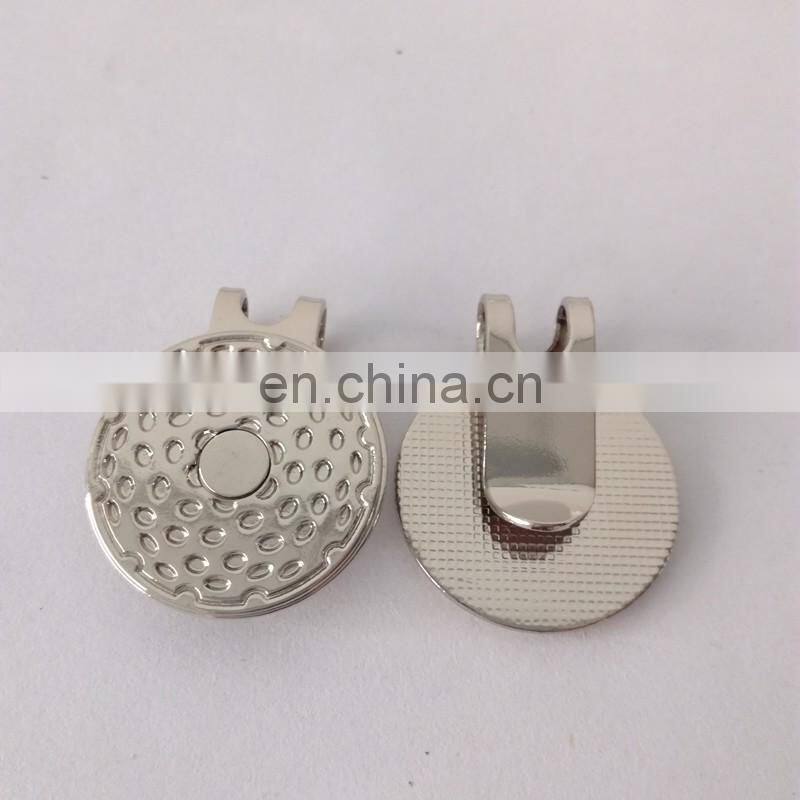 custom golf cock shape hat clip in die struck process and soft enamel technique hat clip