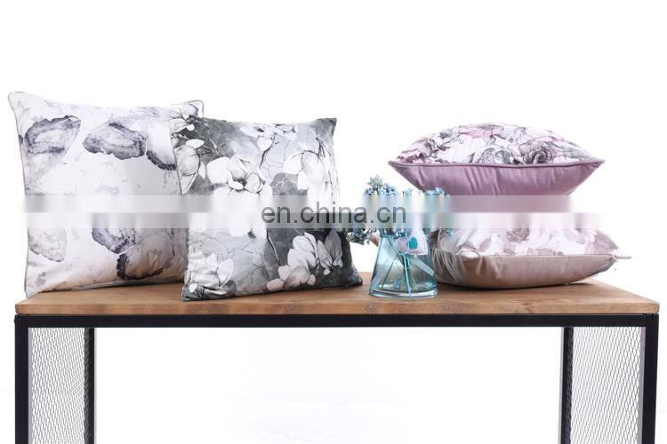 Latest custom vintage style flower printed pillows cushions decor cushion for home