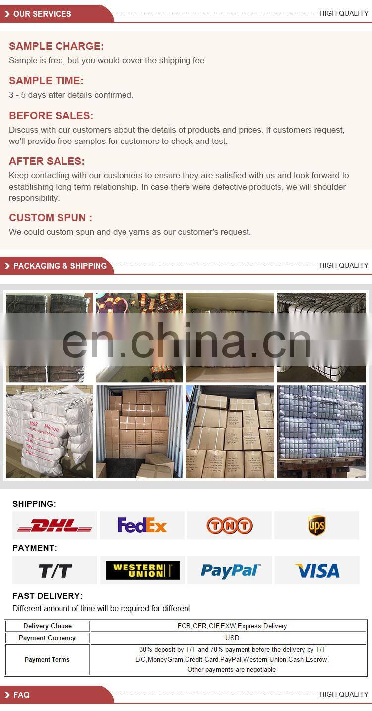 Professional Textile Yarn 28s Pure Cashmere Core Spun Yarn