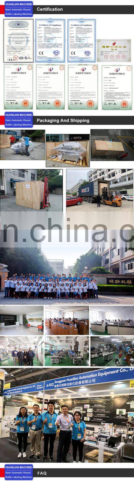 Tabletop Manual Labeling Machine for Round Bottle Semi Automatic Round Bottle Labeler