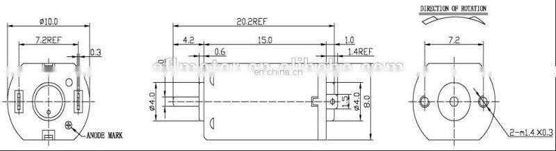 3v electric toys micro servo motor M20 small dc drive motor