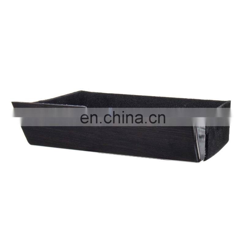 Silicone Black Car Center Console Storage Box for Tesla Model X / S 2012 2013 2014 2015 2016 2017 2018 Carbon Style Wooden Style