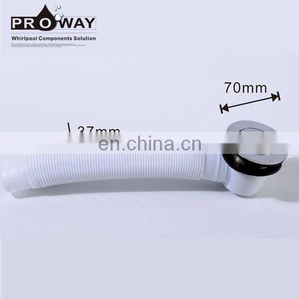 Foot Controlled Pop Up Bounce Zinc Alloy Round Bathroom Shower Drain
