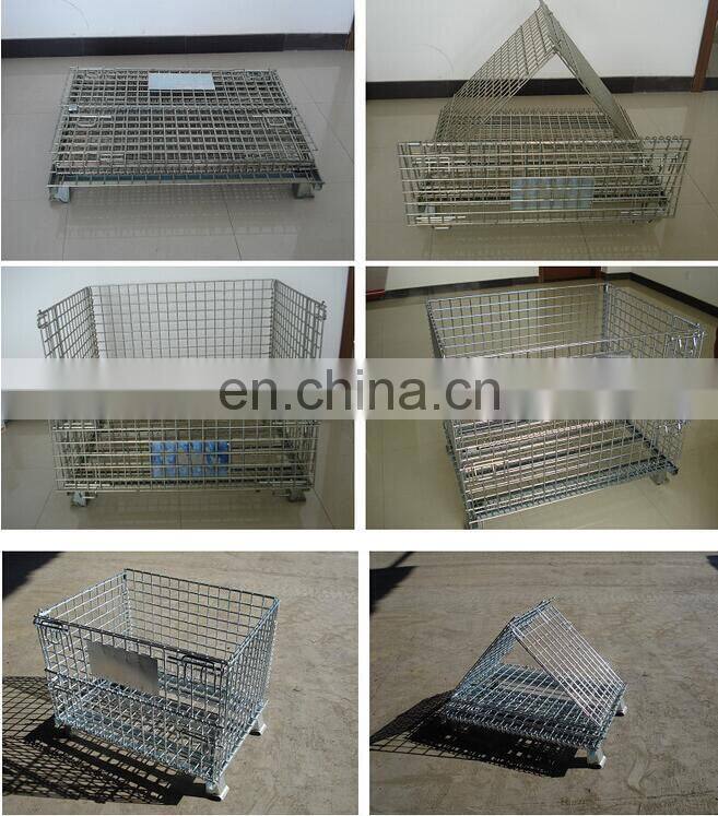 Storge equipment wire mesh storage cage used for factory