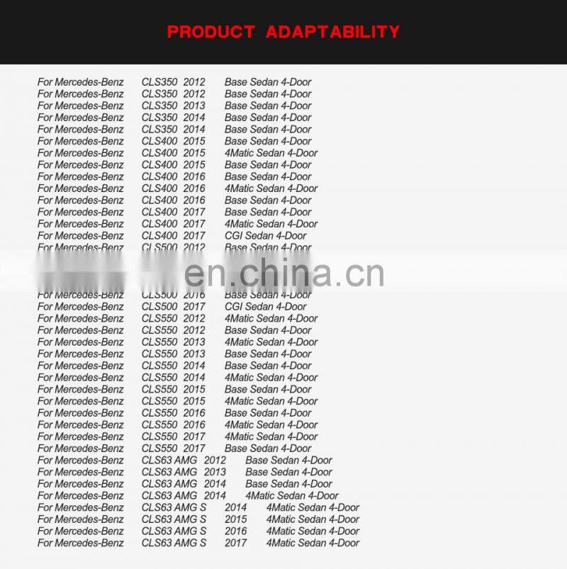 Carbon Fibre Rear Wing Spoiler for Mercedes Benz W218 CLS400 CLS500 CLS550 AMG Sedan 4-Door 2012-2017