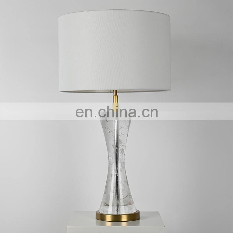 Wrought Iron Lamps Fashion New Glass Led Crackle Crystal Table Lamp For Office