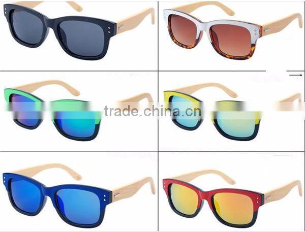 new arrival top quality men two colors revo tinted lens wood temple sungalsses