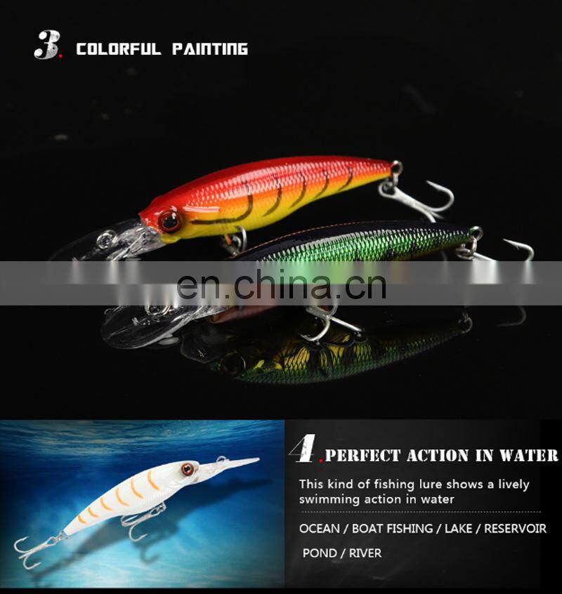 8.5cm 5.8g Wholesale Artificial Fishing Lure Saltwater Freshwater Casting Biat Sinking Minnow