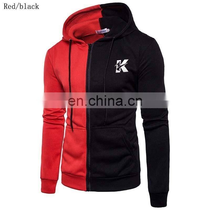 Merchant direct custom high-quality zipper sports cotton men's hoodie