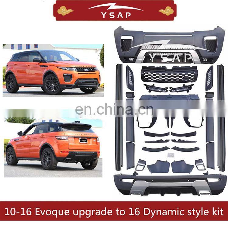 Factory price facelift Dynamic style body kit for 10-16 Evoque upgrade to 2016 Dynamic kit