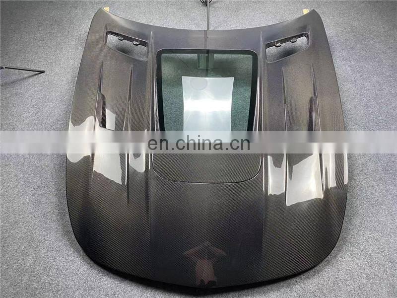 Runde IMP Style Hood For Mercedes-Benz AMG GT Upgrade IMP Style Top Quality Carbon Fiber Transparent Engine Cover