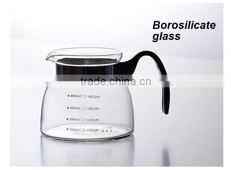 borosilicate glass water pitcher, hot water drinking pitcher 700ml