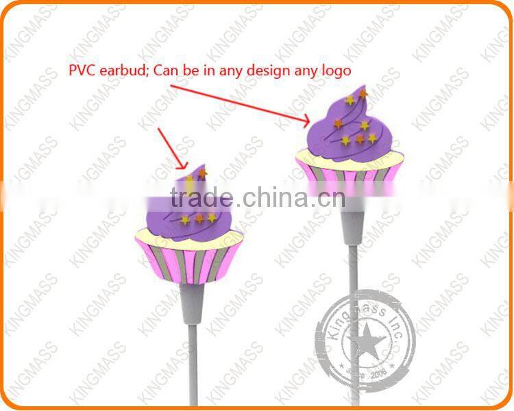 2015 Newest Products cute custom design earbuds with logo cheap goods from china