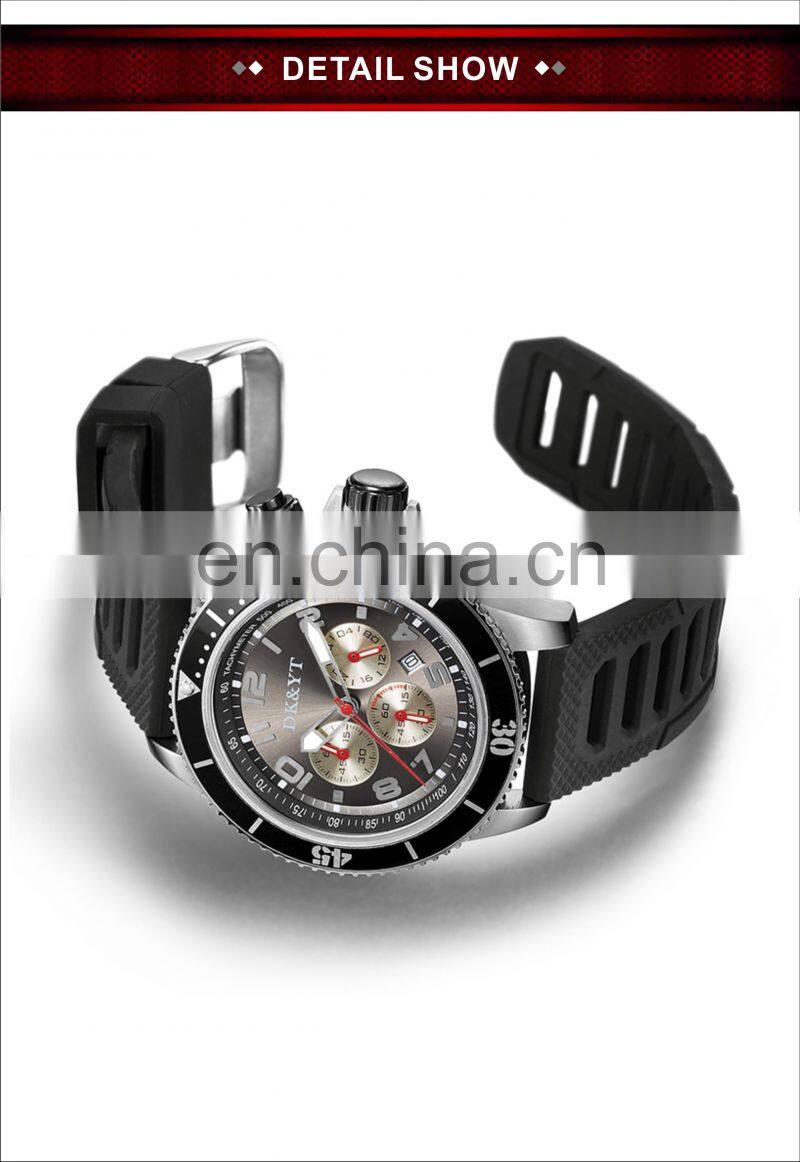 Small order chronograph diver water resistant high quality fashion classic custom logo mens watch waterproof
