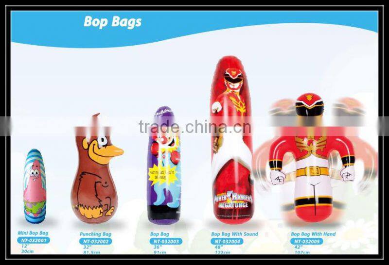 new plastic inflatable animal punching bag
