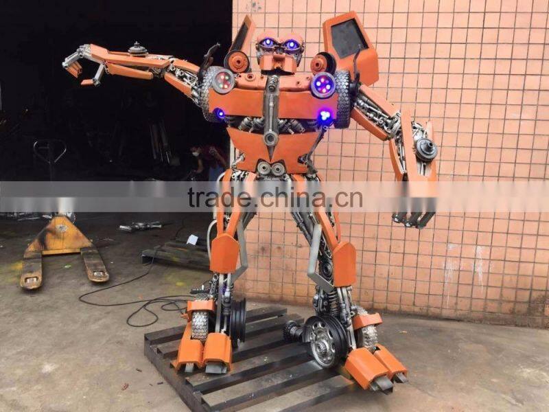 large metal sculptures 2 meters high Mudflap modern sculpture