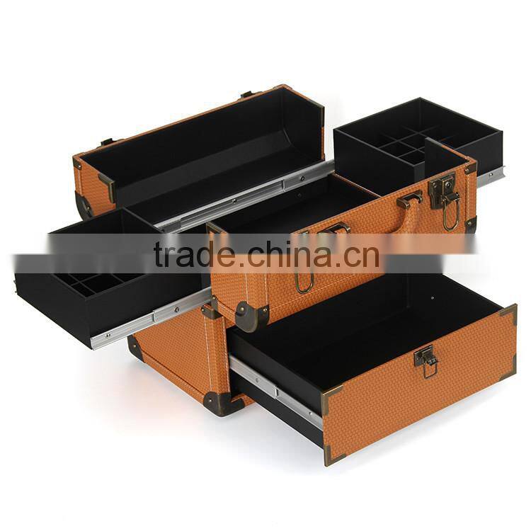 New premium wholesale Nail polish cheap wholesale makeup case with drawer