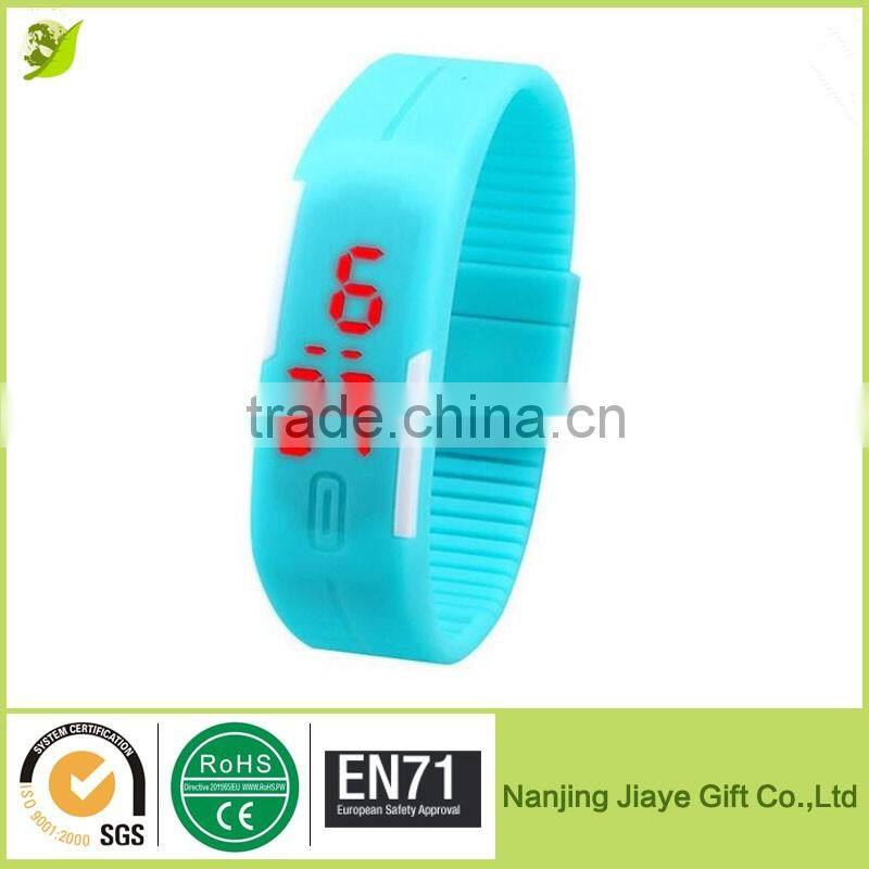 Waterproof Touch Screen Silicone Led Slap Watch