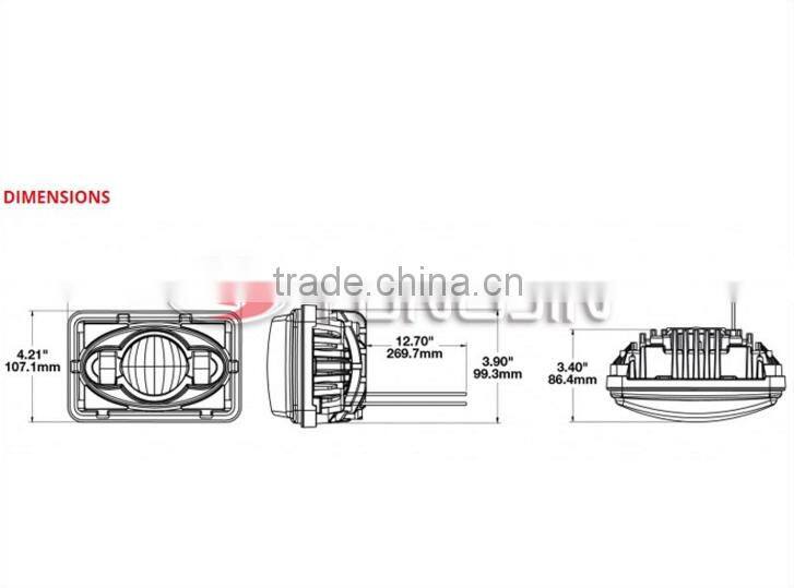 2016 Best Products 7x5" Led Headlight tractor trailer light, 12v tractor trailer light