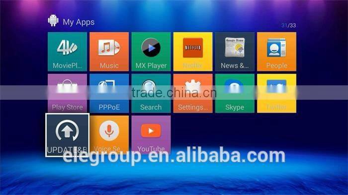 4k satellite receiver Amlogic S812 KII android 4.4 quad core tv box 2.4G 5G metal housing 4k android tv box k2 k ii