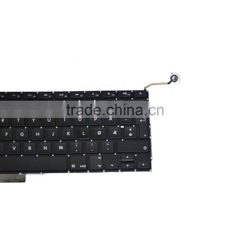 Factory Norwegian Laptop keyboard Replacement For Macbook Pro A1286 2008-2012