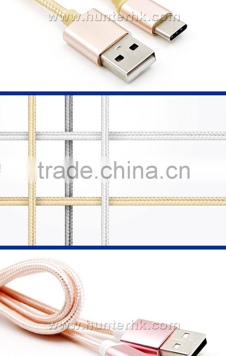 Hot Sell Colorful Woven USB Type-C Cable