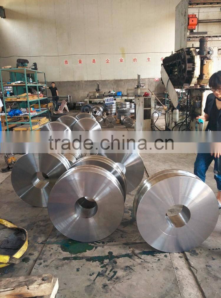 Hot metal Ladle molten steel transfer car wheel for steel mill,non-ferrous metal factory