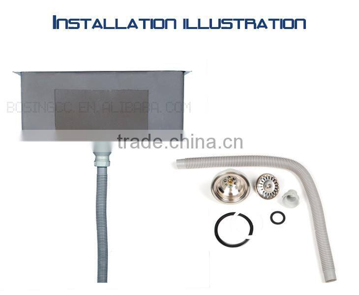 HAND-MAKE KITCHEN SINKS STAINLESS STEEL POLISHED SURFACE