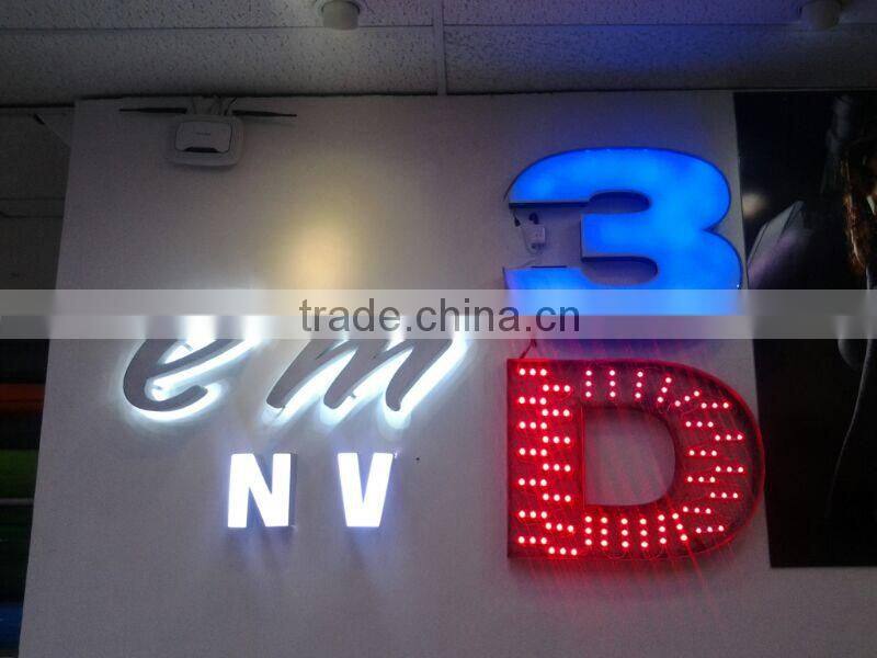 Channel letter frame