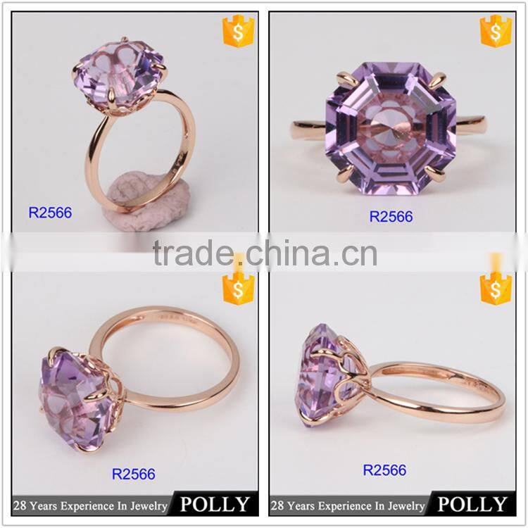 Factory wholesale 18k fancy gold gemstone engagement jewelry ring design samples
