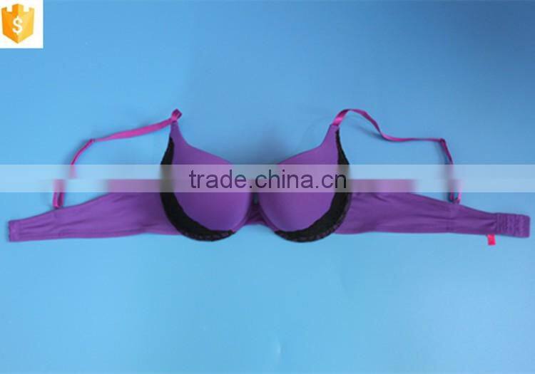 Hot purple women bra,sexy lace lady bra