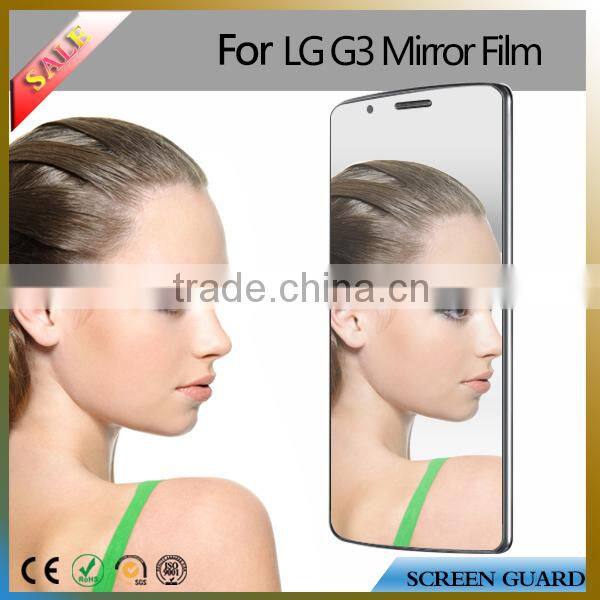 2015 new style mirror screen guard/protector for LG G3