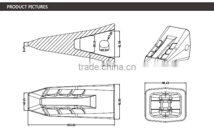 ripper shank for motor grader