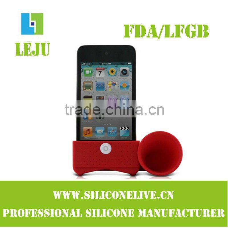 2012 promotion silicone mini speaker for iphone4/4s